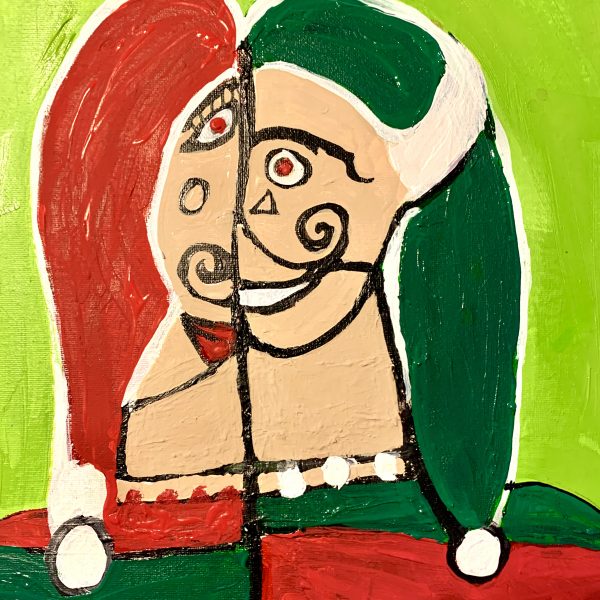 Christmas is Coming Tile Art - Santa II