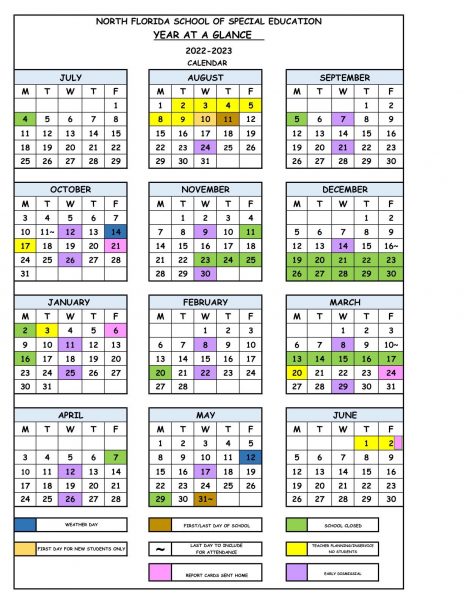 Uf Academic Calendar Fall 2023 School Calendar - North Florida School Of Special Education